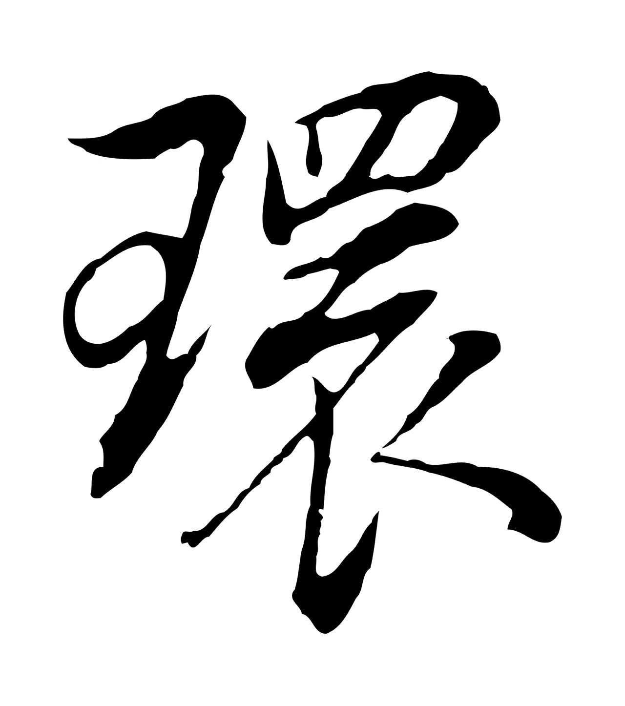 董其昌「環」字书法图片
