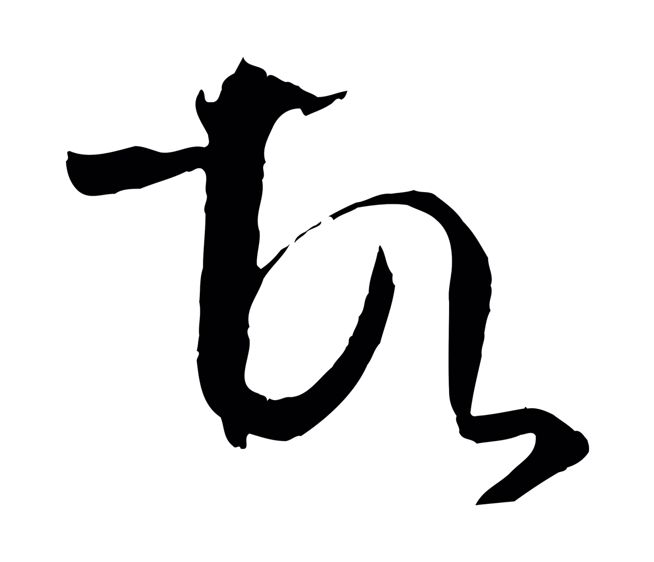 孙过庭「故」字书法图片