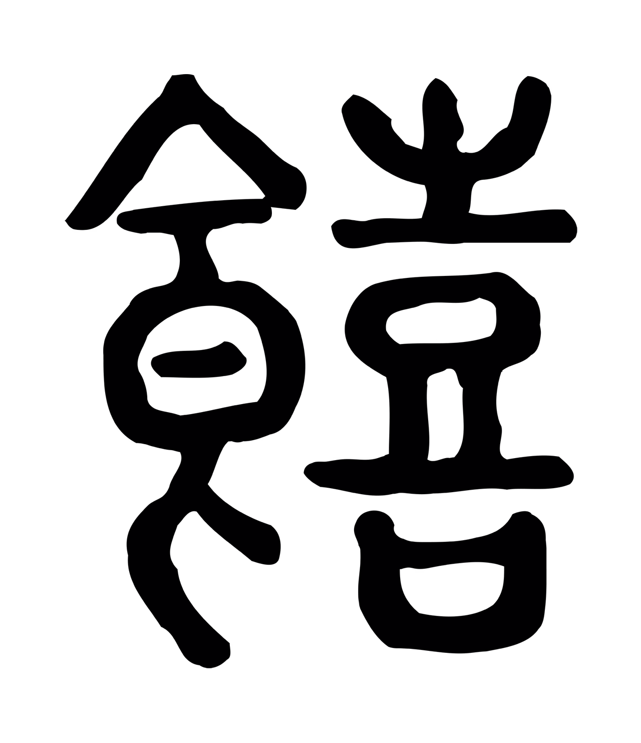 许慎说文小篆「饎」字篆书图片