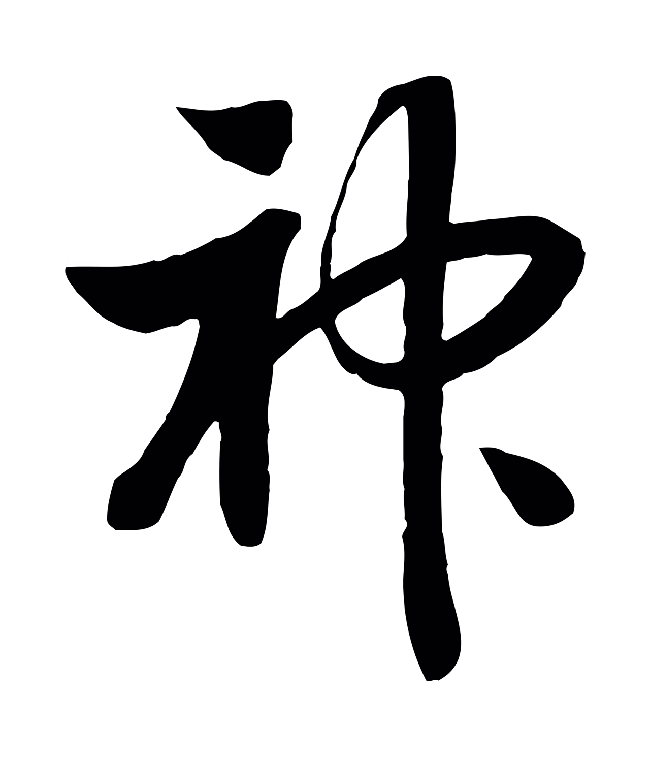 赵构「神」字书法图片