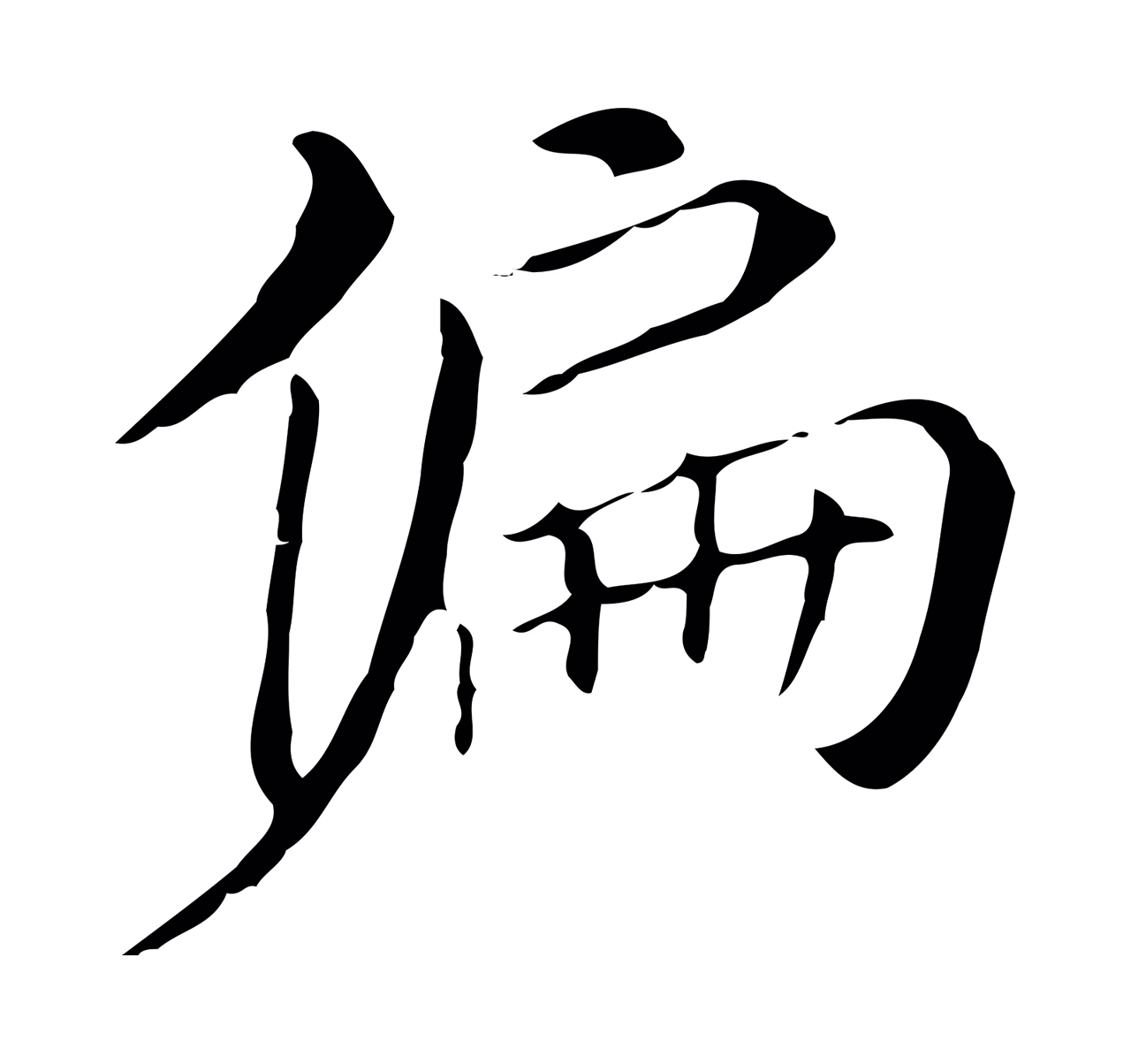 董其昌「偏」字书法图片
