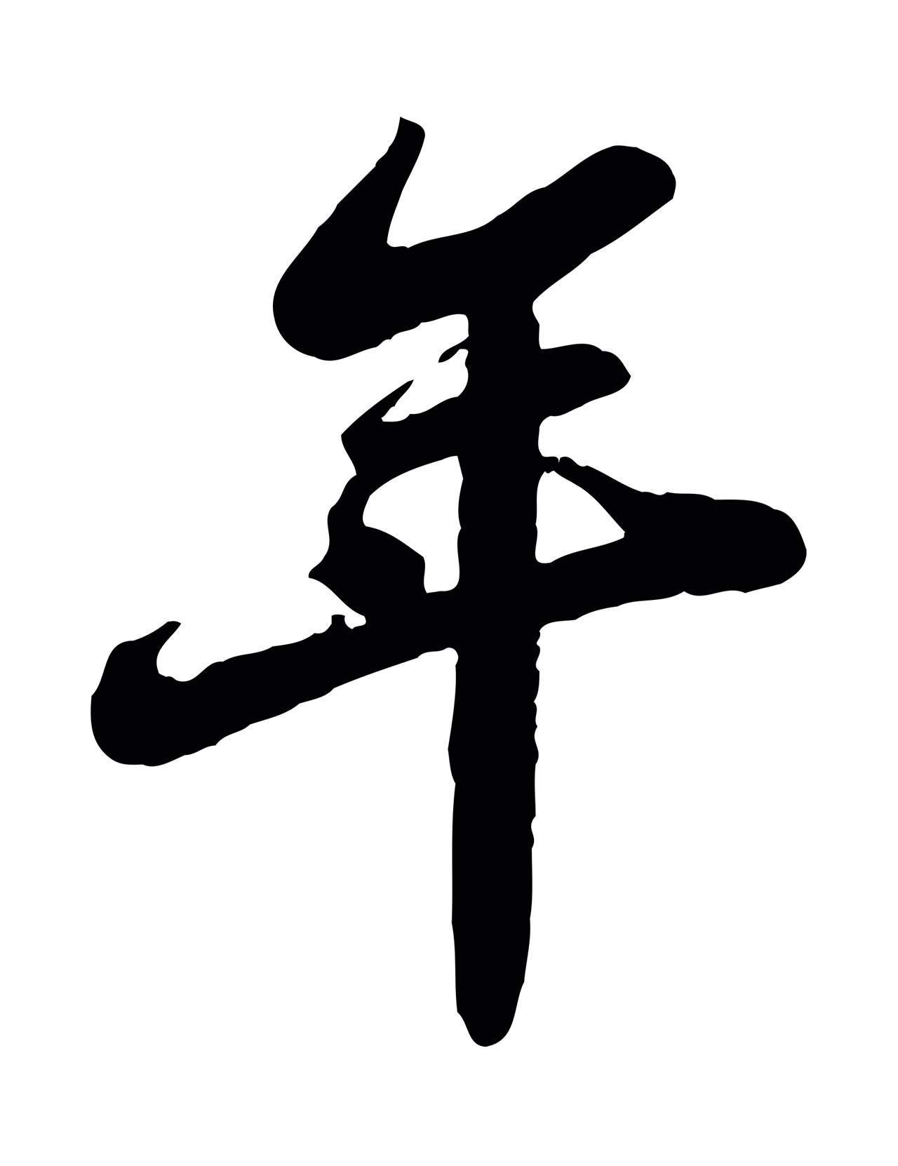 苏轼「年」字书法图片