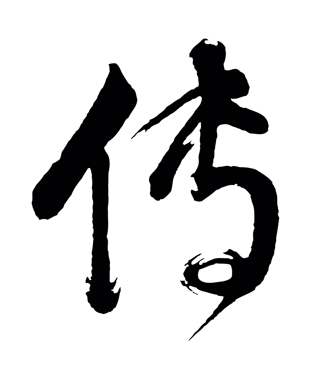 董其昌「傳」字书法图片
