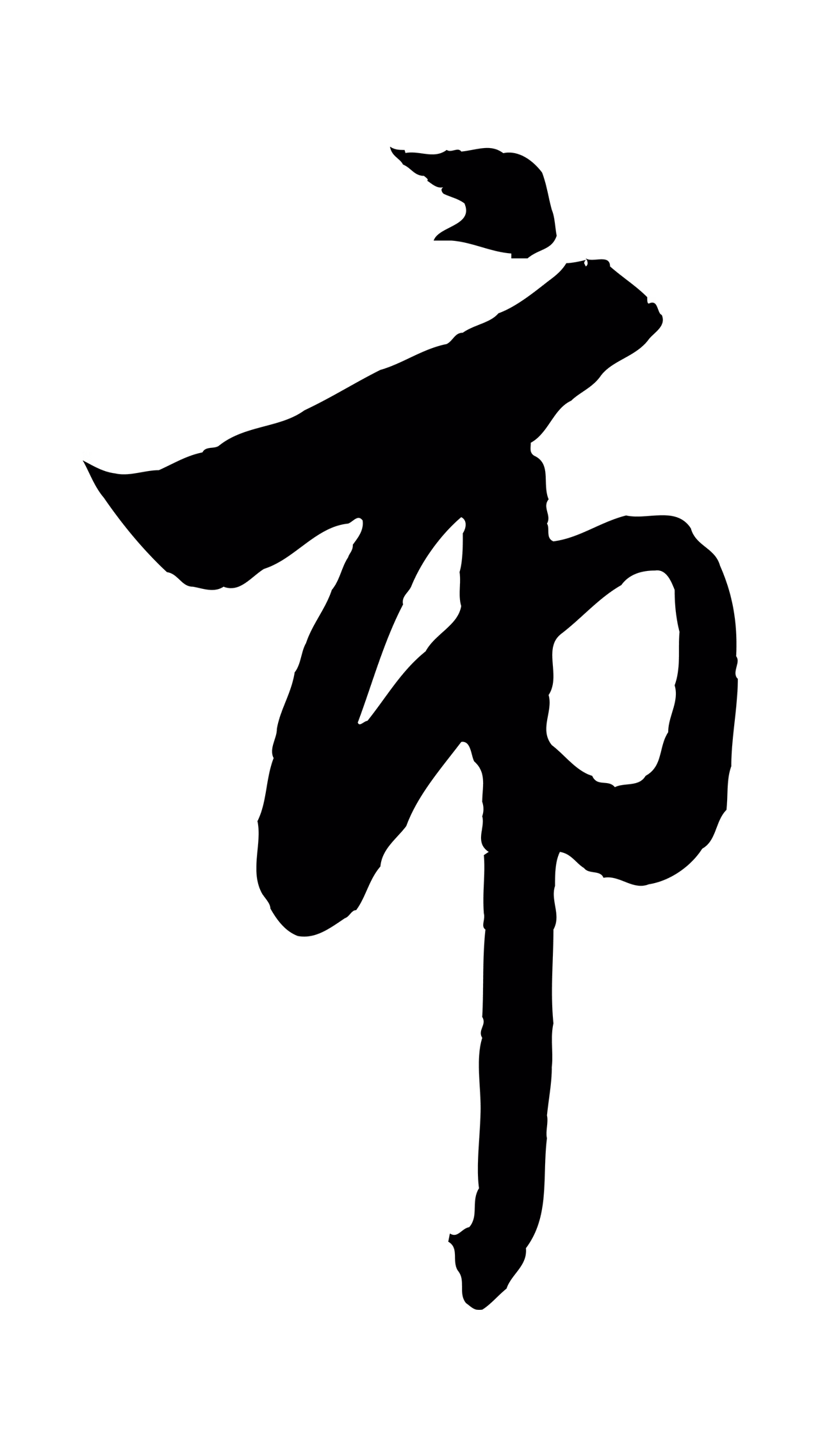 赵孟頫「市」字书法图片