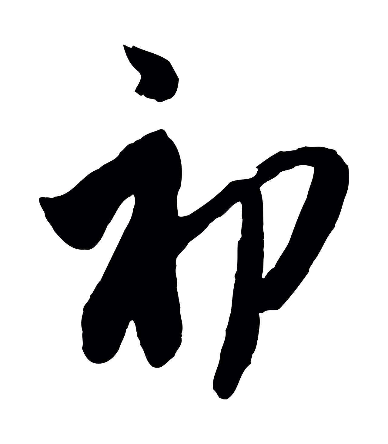 赵孟頫「初」字书法图片
