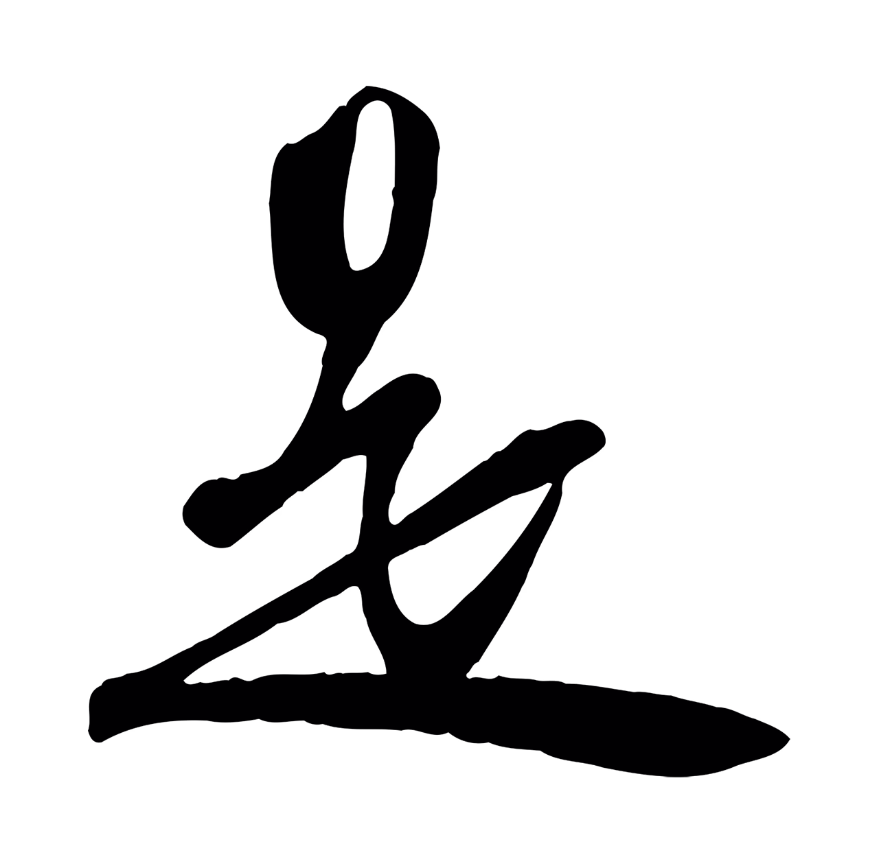 苏轼「是」字书法图片