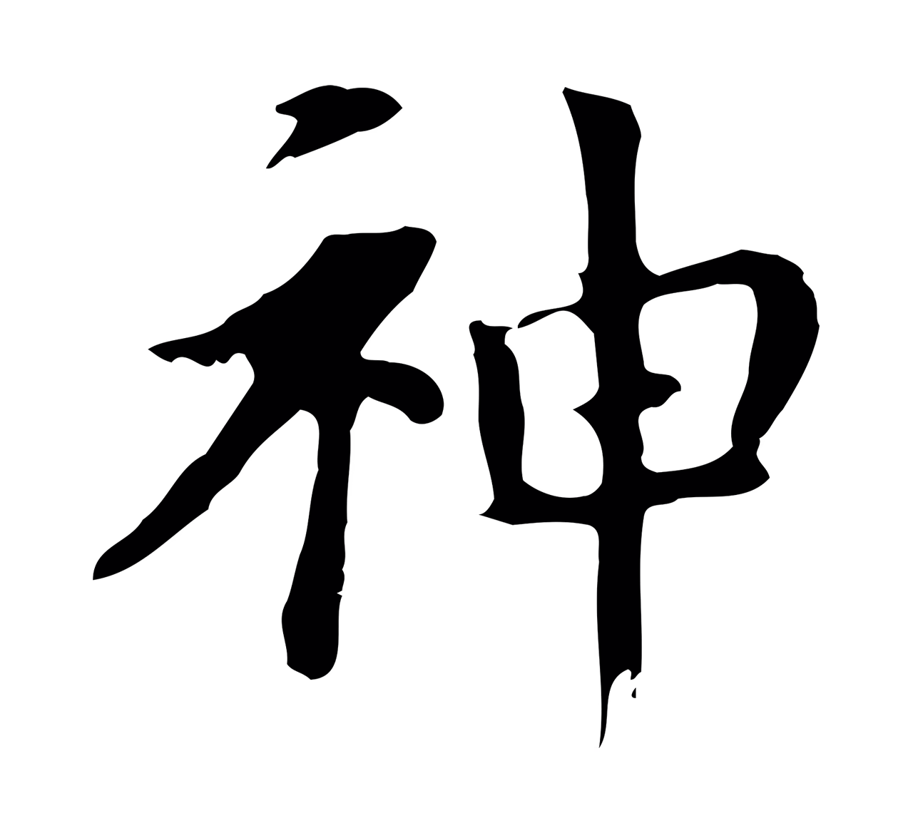 董其昌「神」字书法图片