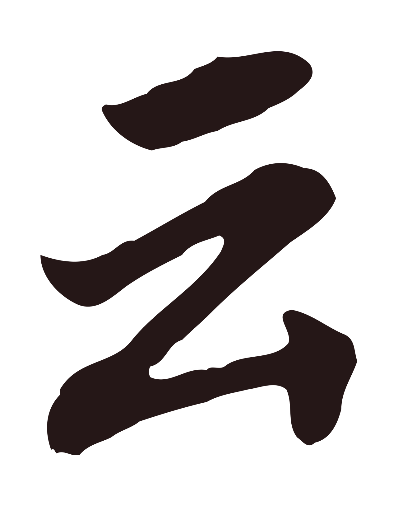 董其昌「云」字书法图片