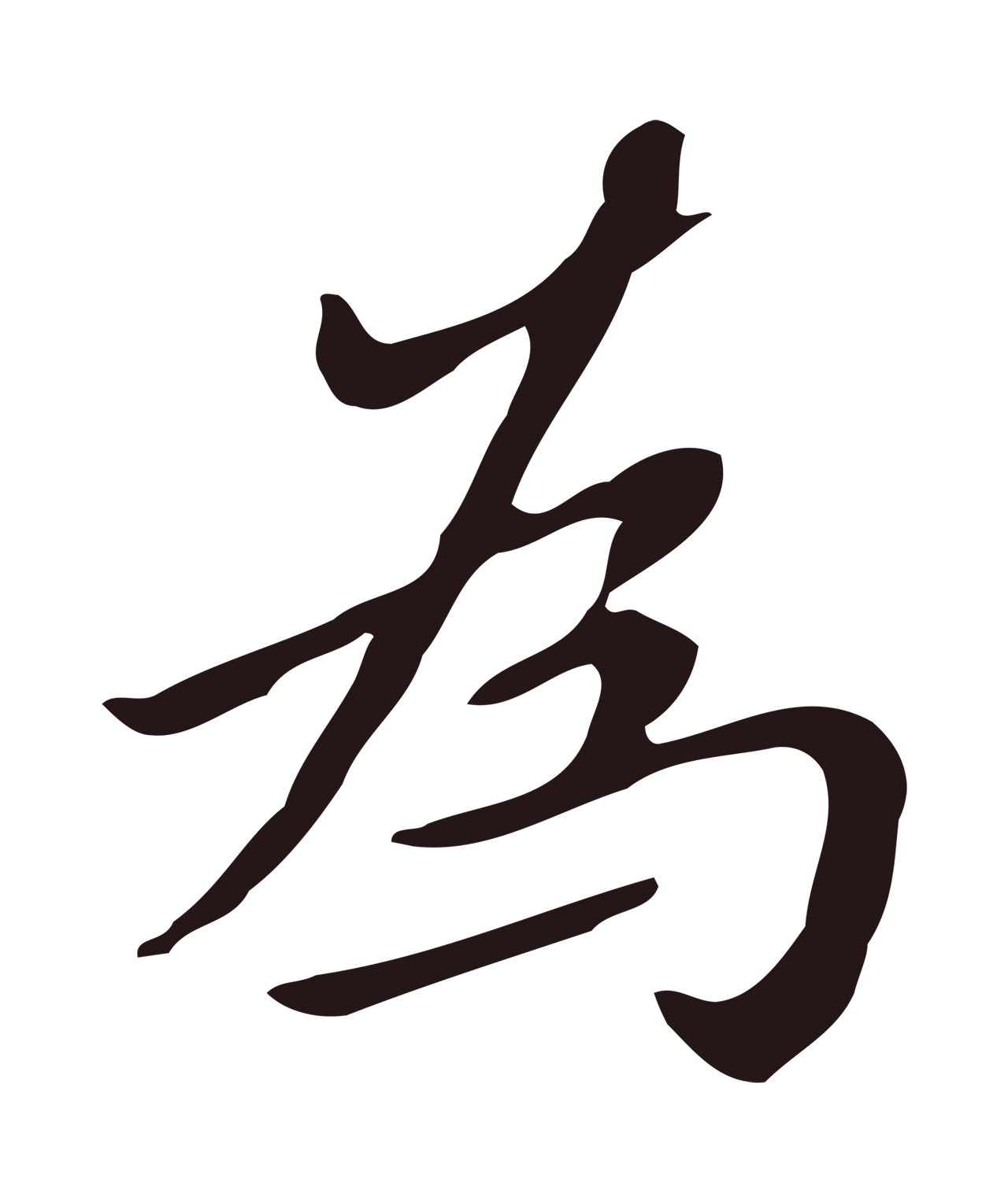 祝允明「為」字书法图片