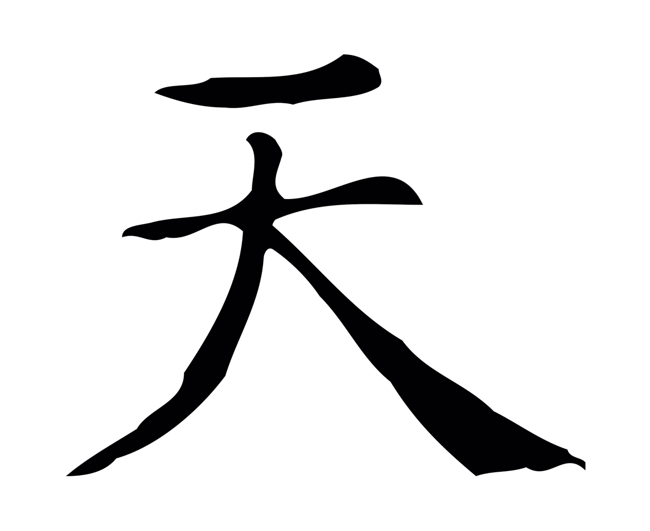 文徵明「天」字书法图片