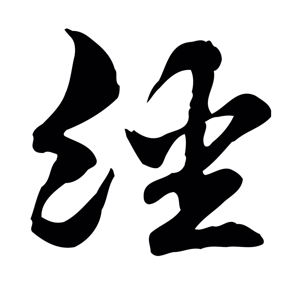 管道昇「經」字书法图片