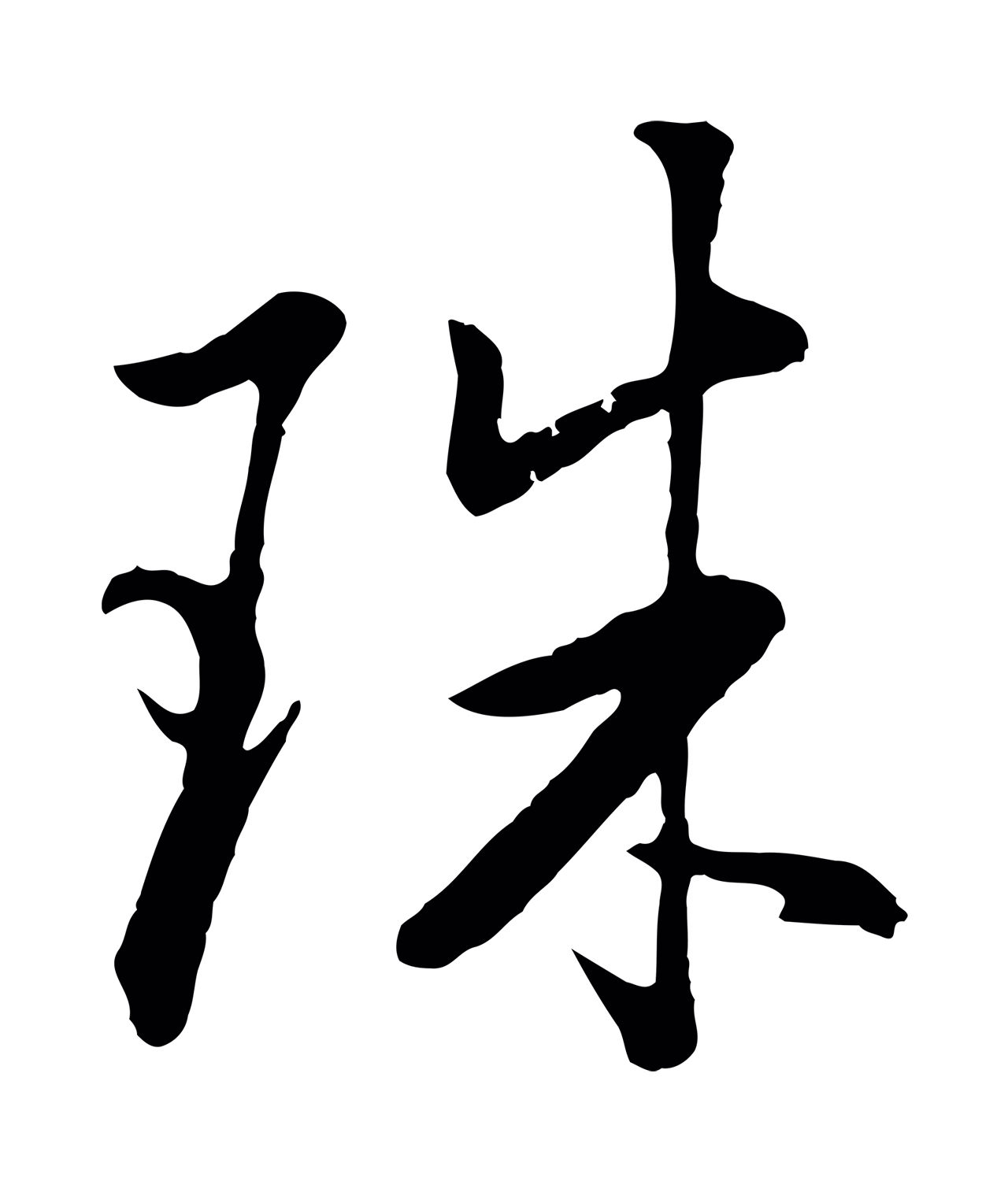 董其昌「珠」字书法图片