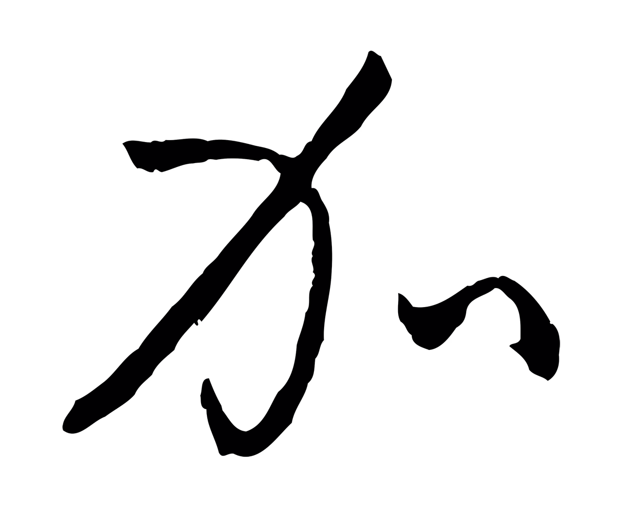 孙过庭「加」字书法图片