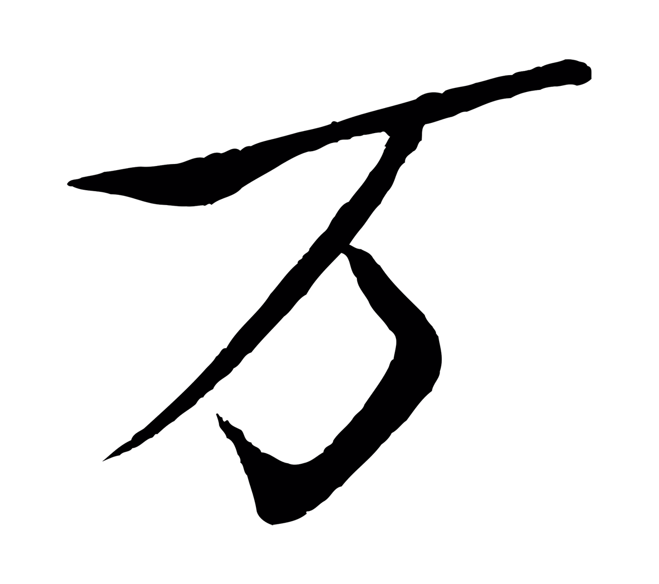 米芾「萬」字书法图片