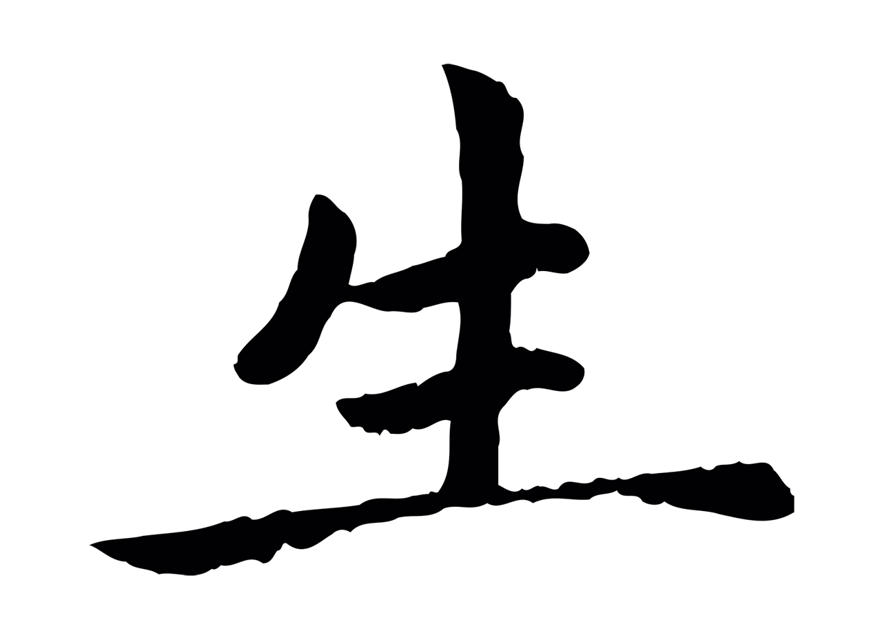 赵孟頫「生」字书法图片