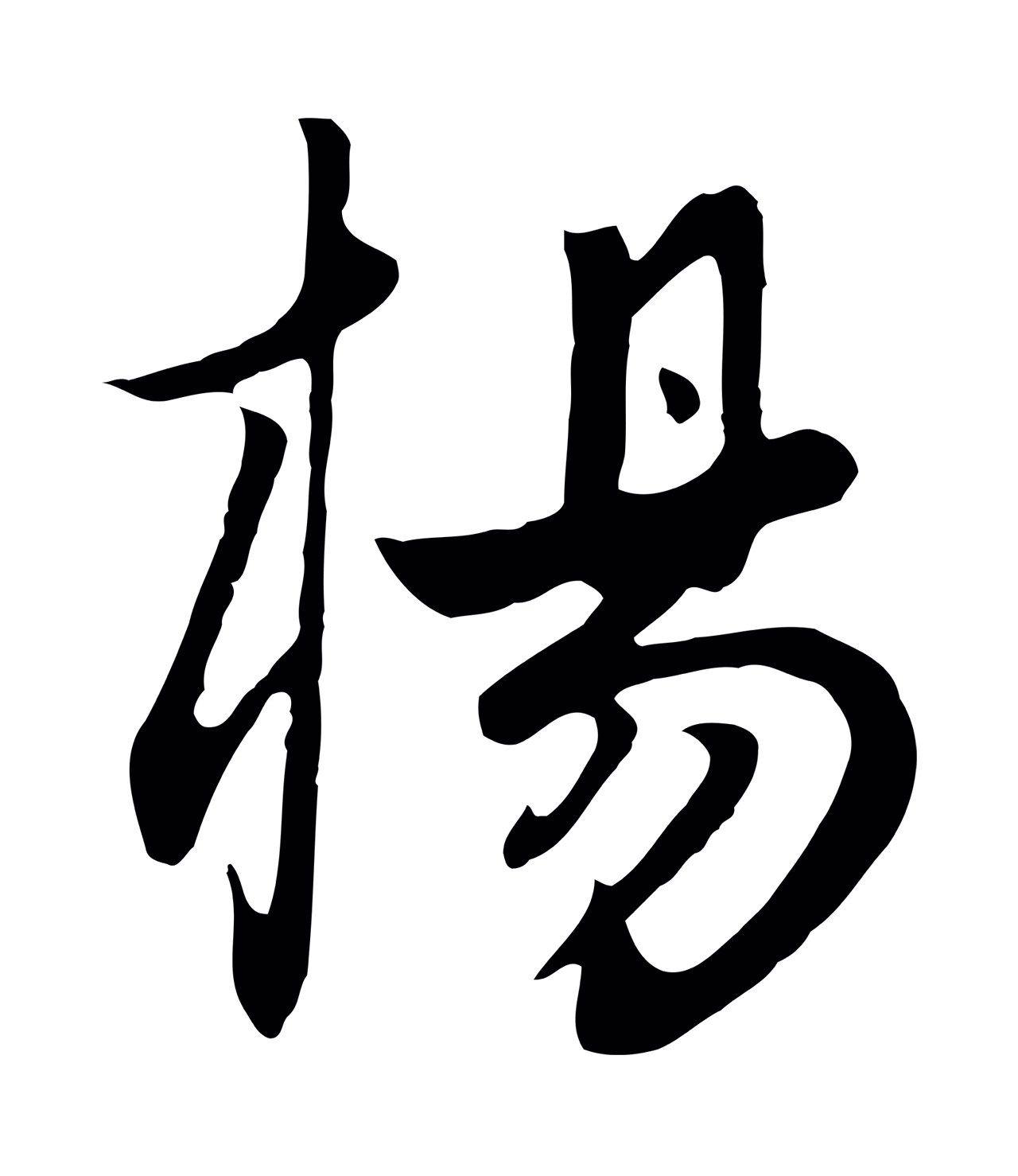 饶介「楊」字书法图片