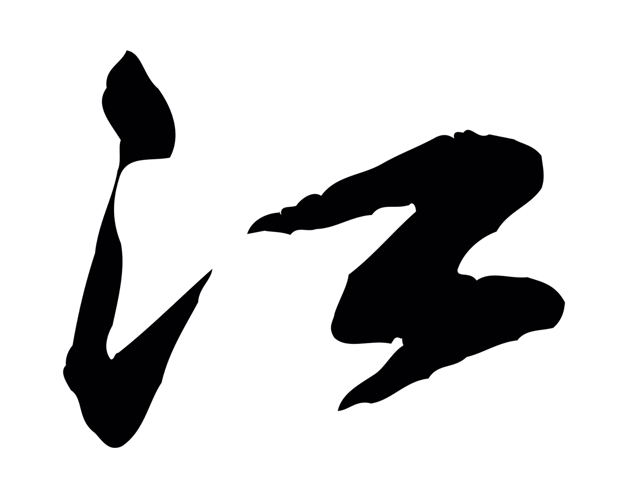 黄庭坚「江」字书法图片
