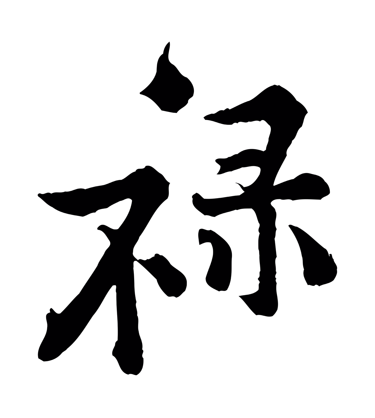 黄庭坚「祿」字书法图片