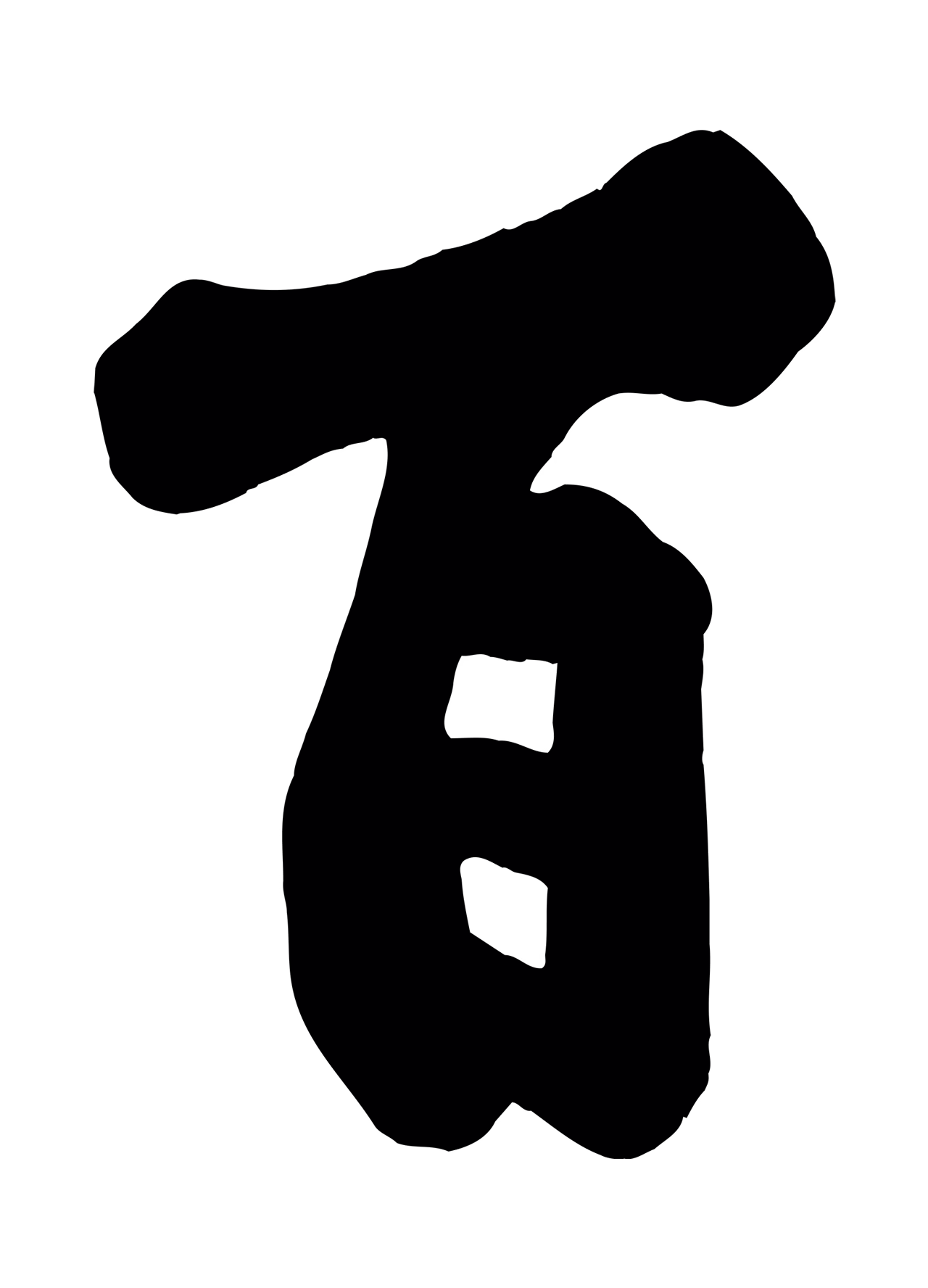 黄庭坚「百」字书法图片