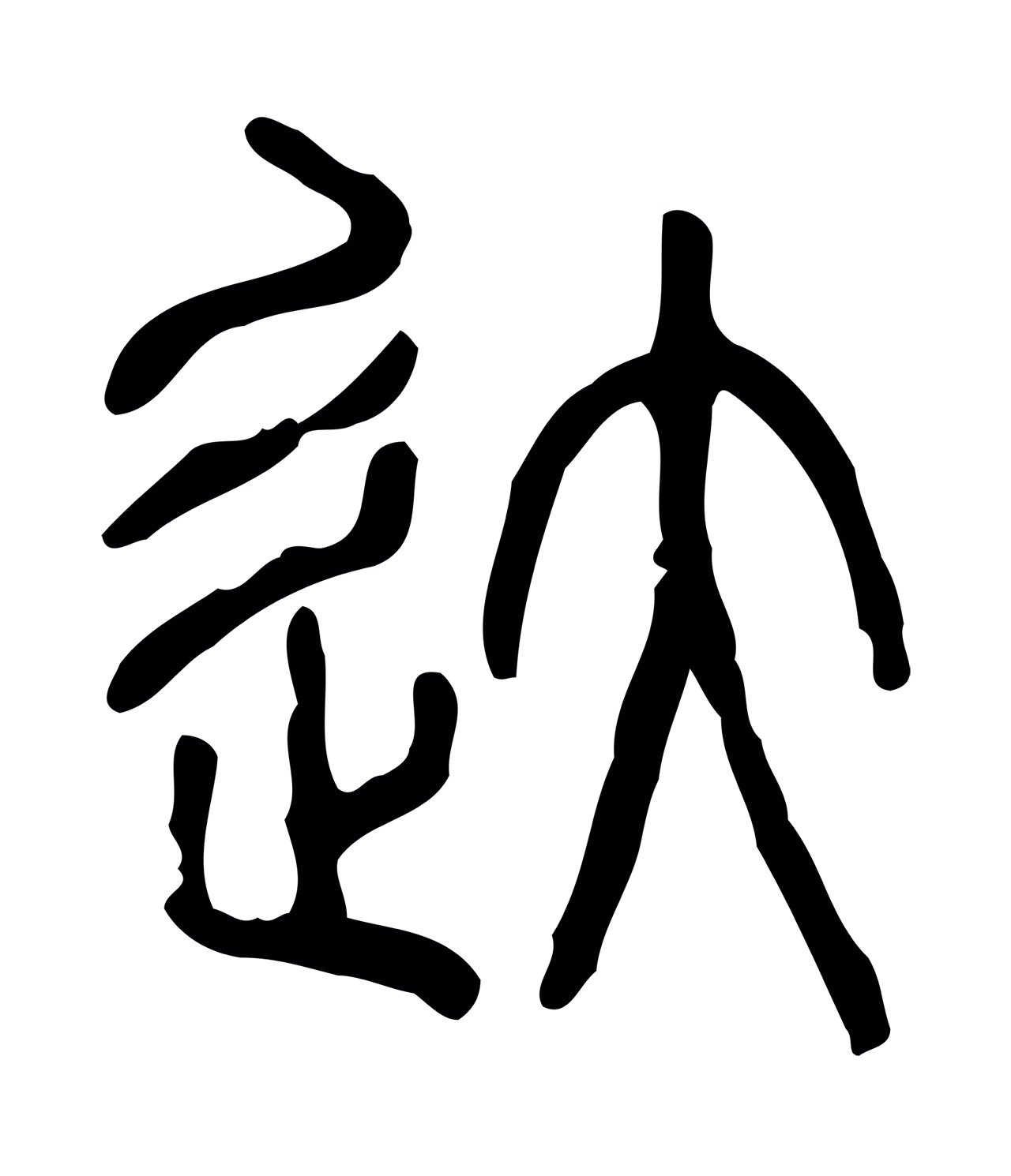 许慎说文小篆「達」字篆书图片