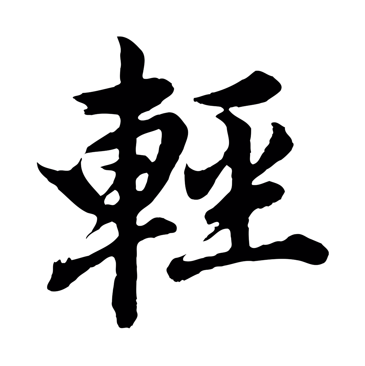 董其昌「輕」字书法图片
