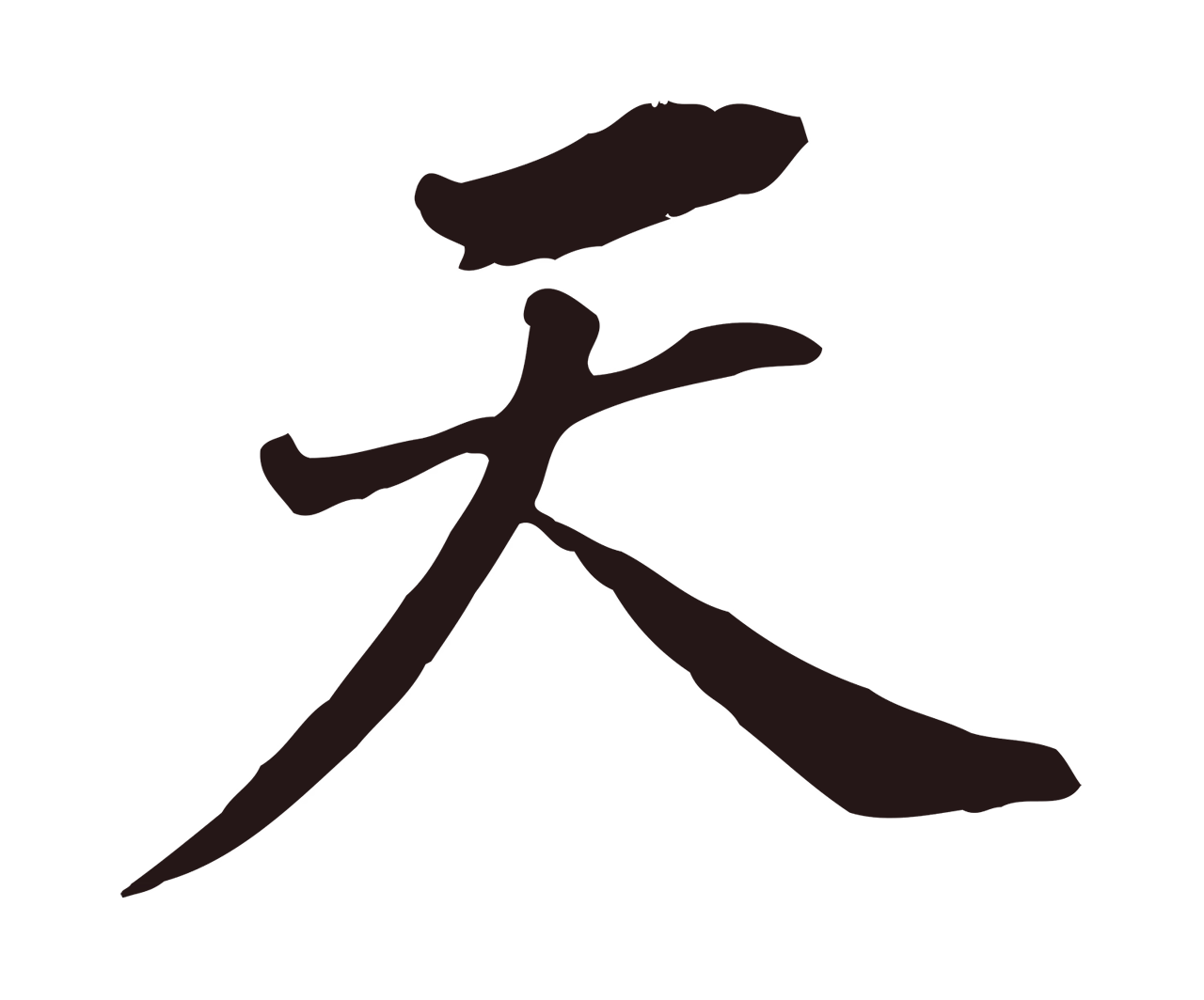 董其昌「天」字书法图片