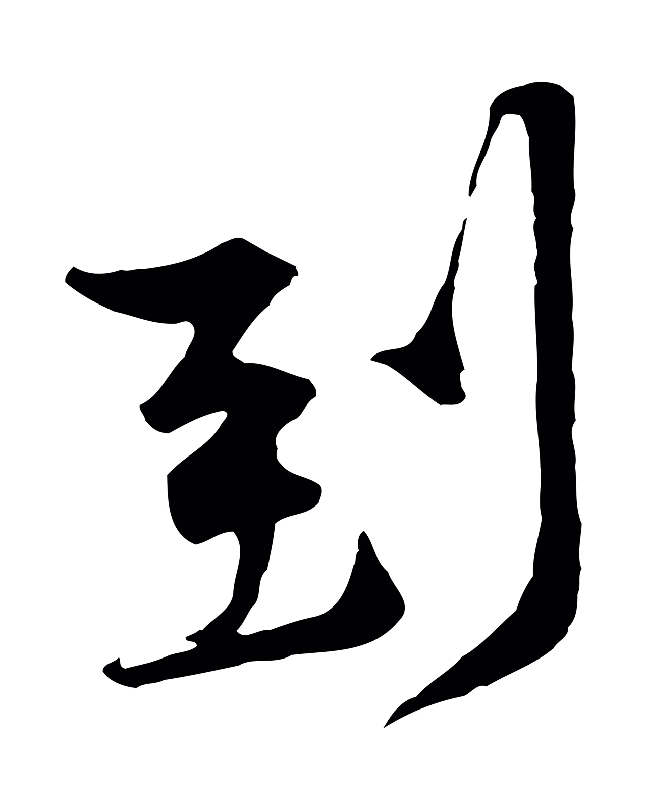 黄庭坚「到」字书法图片
