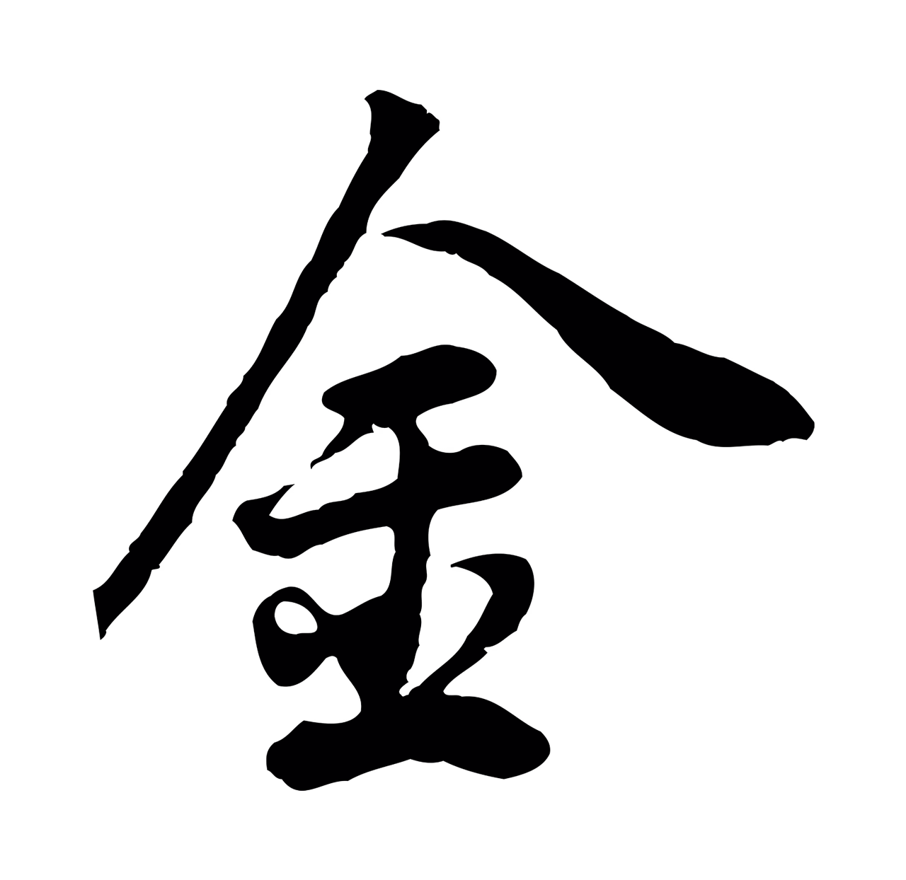 董其昌「金」字书法图片