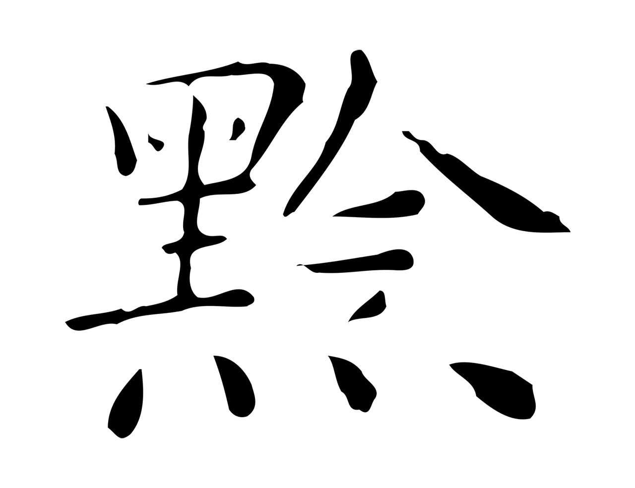 祝允明「黔」字书法图片