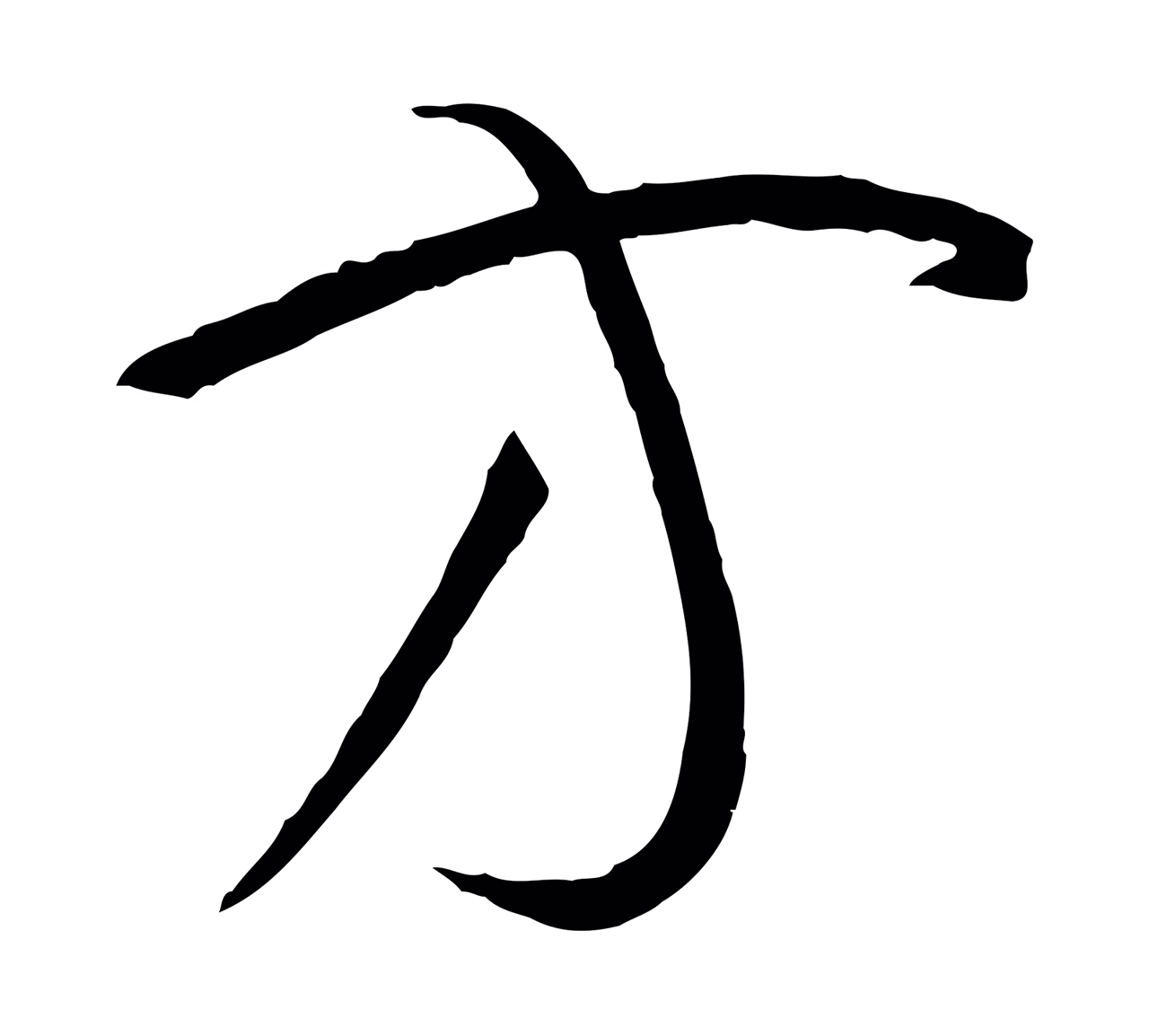 孙过庭「方」字书法图片