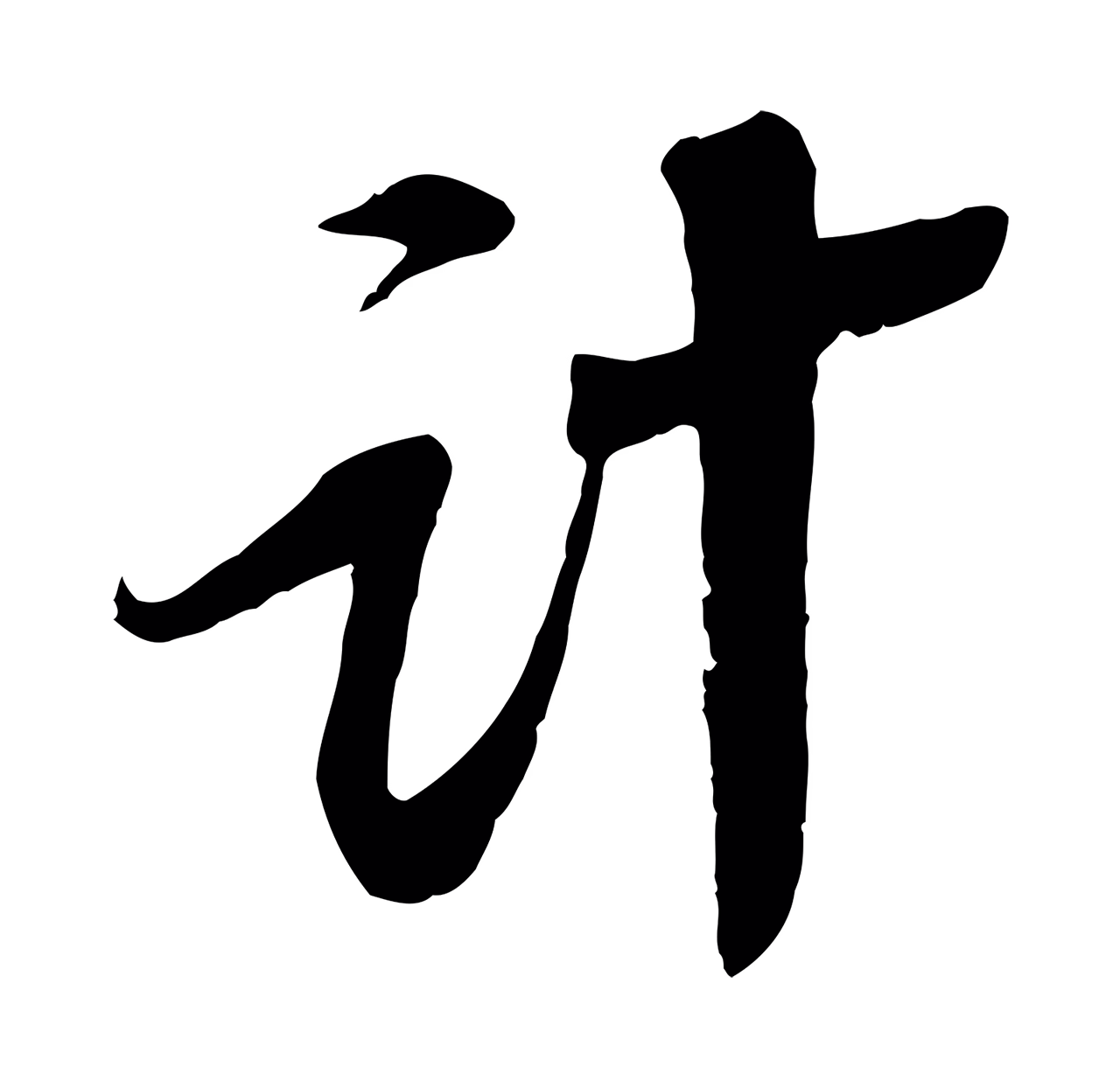 苏轼「計」字书法图片