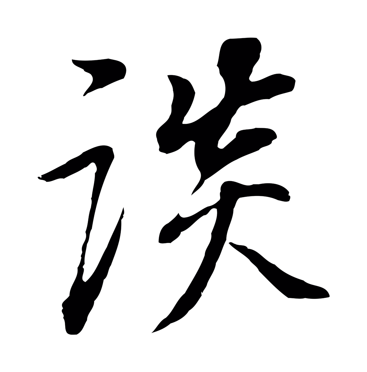 董其昌「談」字书法图片