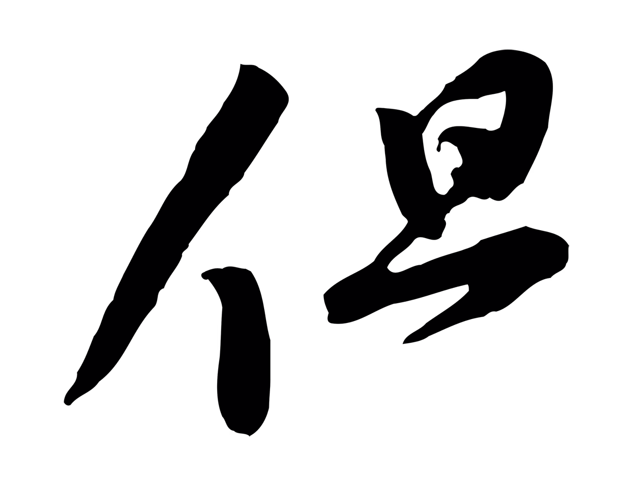 黄庭坚「但」字书法图片