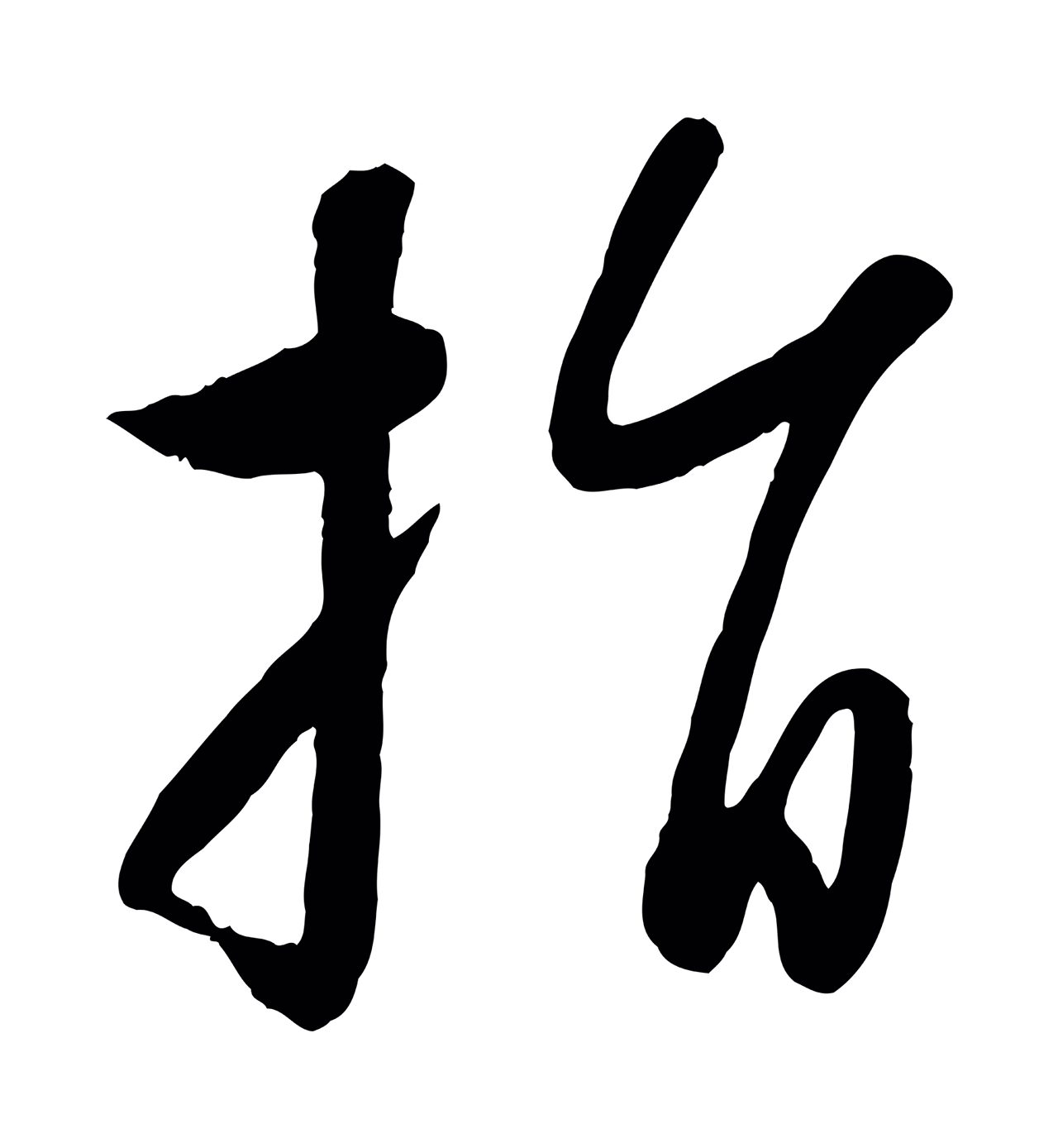 赵雍「指」字书法图片