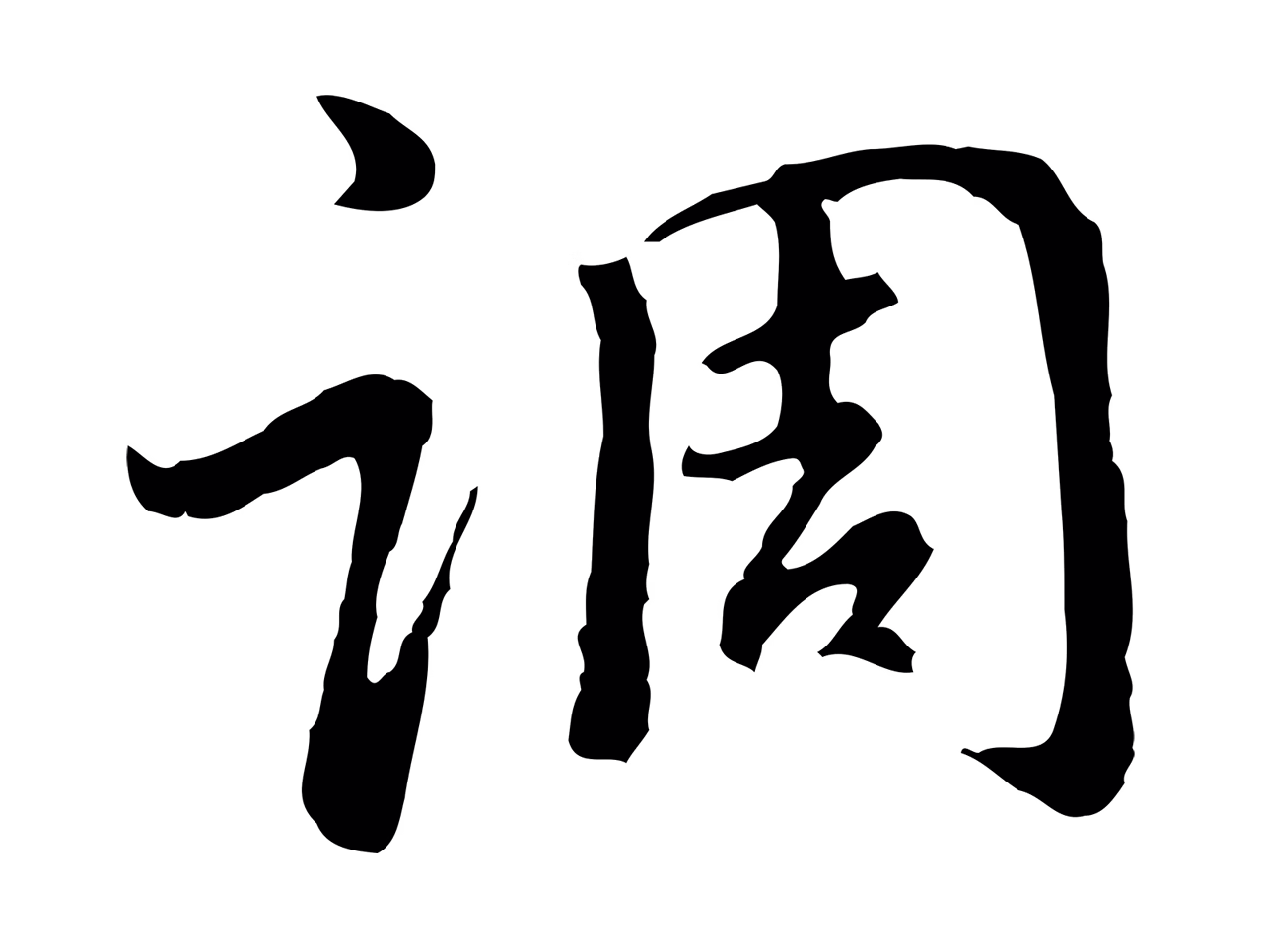 董其昌「調」字书法图片