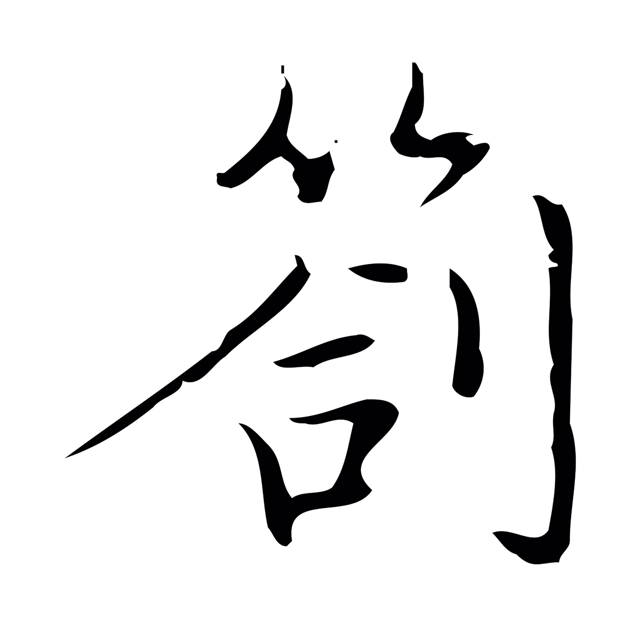 文徵明「劄」字书法图片