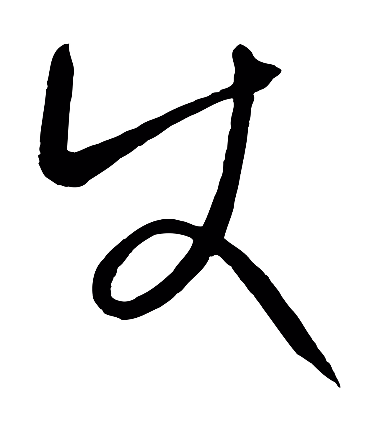 康里巎巎「使」字书法图片