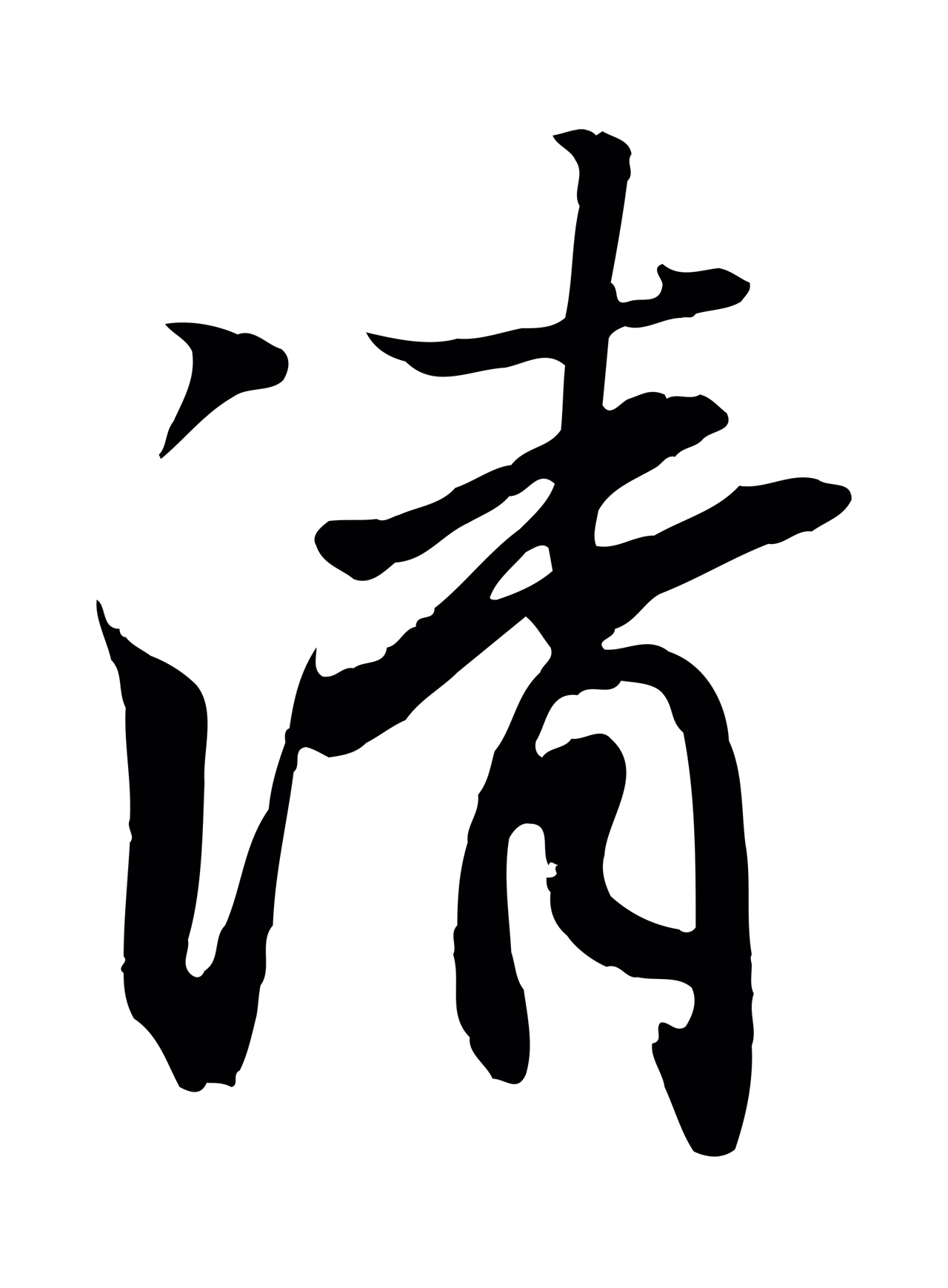 王羲之「清」字书法图片