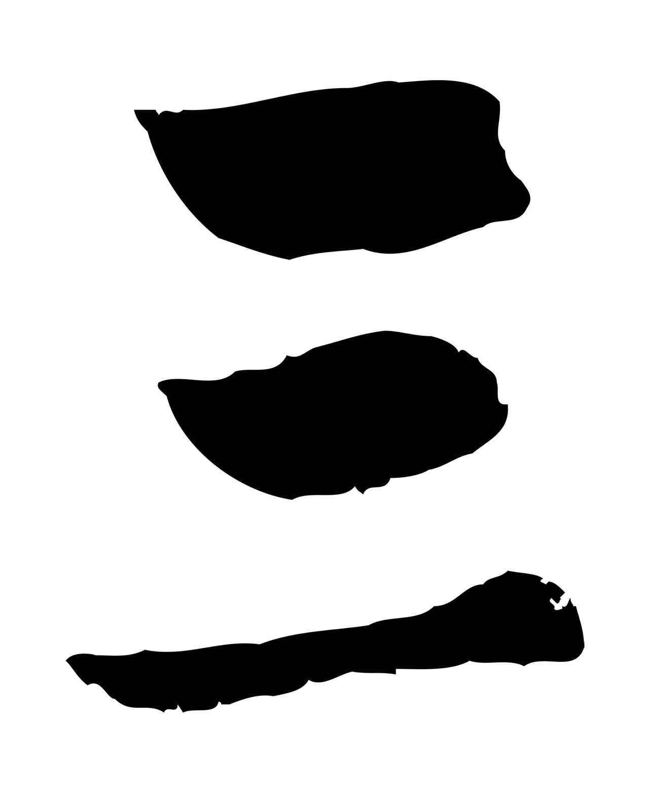 赵孟頫「三」字书法图片