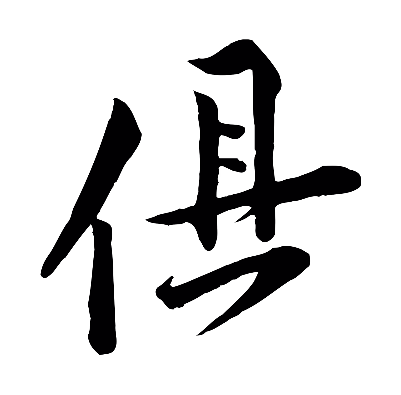 黄庭坚「俱」字书法图片