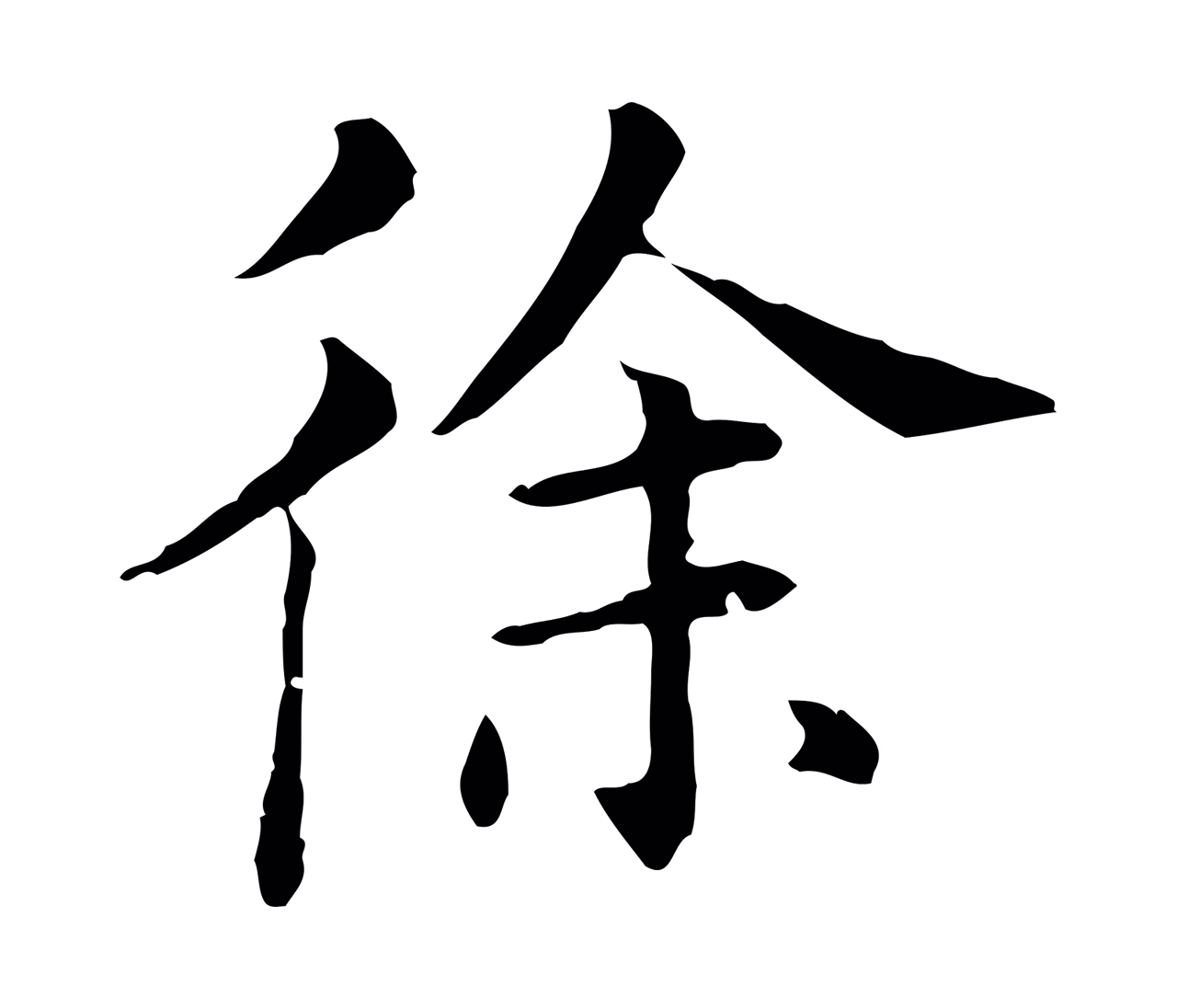 董其昌「徐」字书法图片