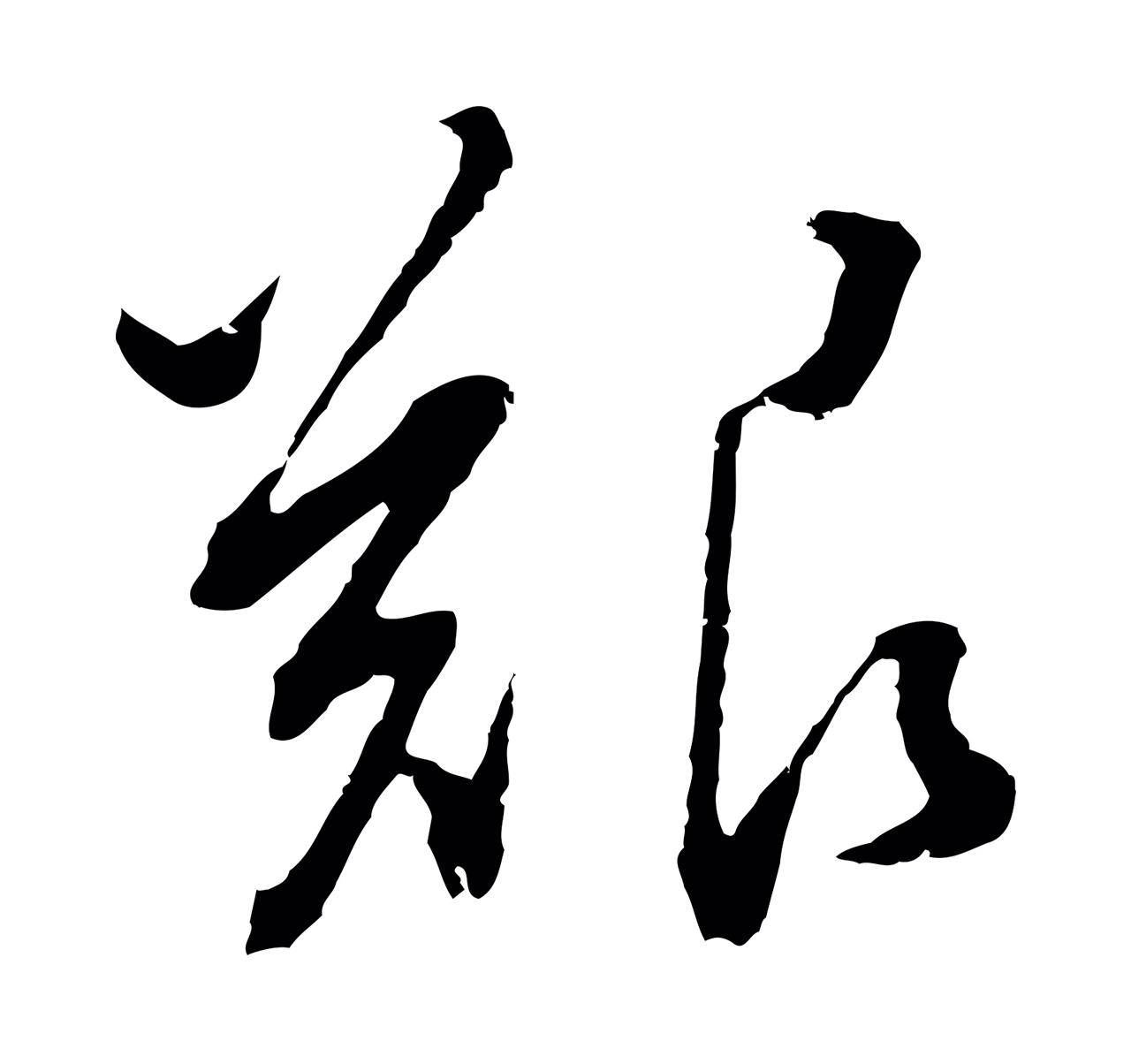 董其昌「艱」字书法图片