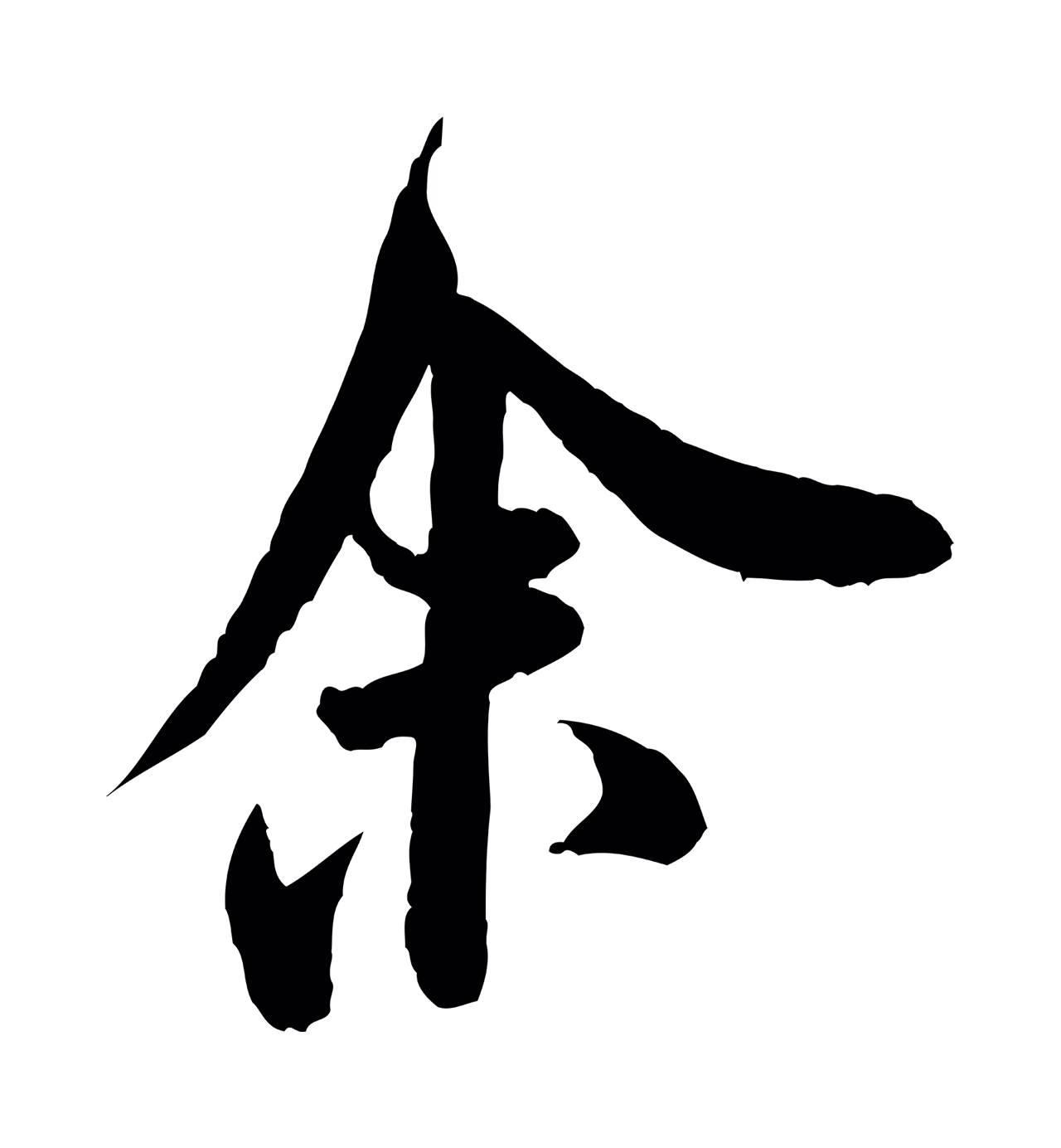 米芾「余」字书法图片
