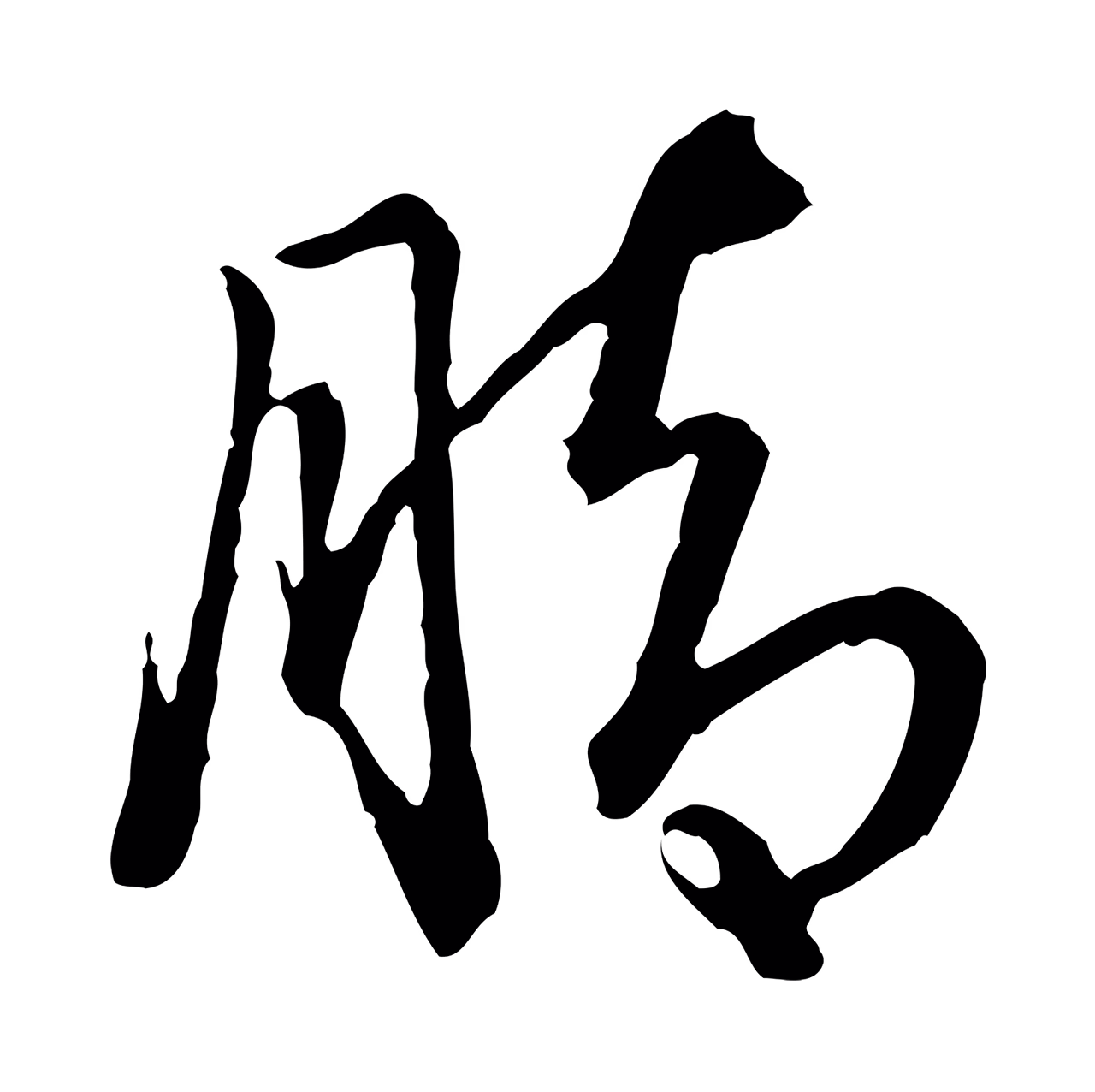 弘历「腳」字书法图片