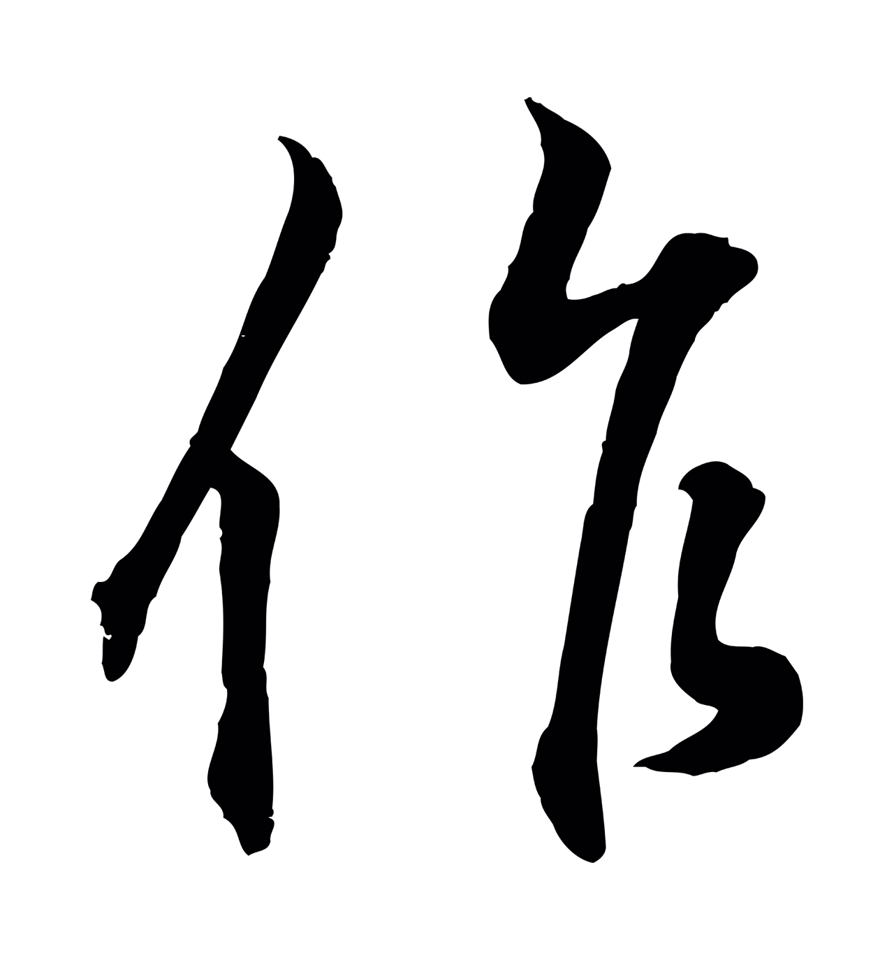 王羲之「作」字书法图片