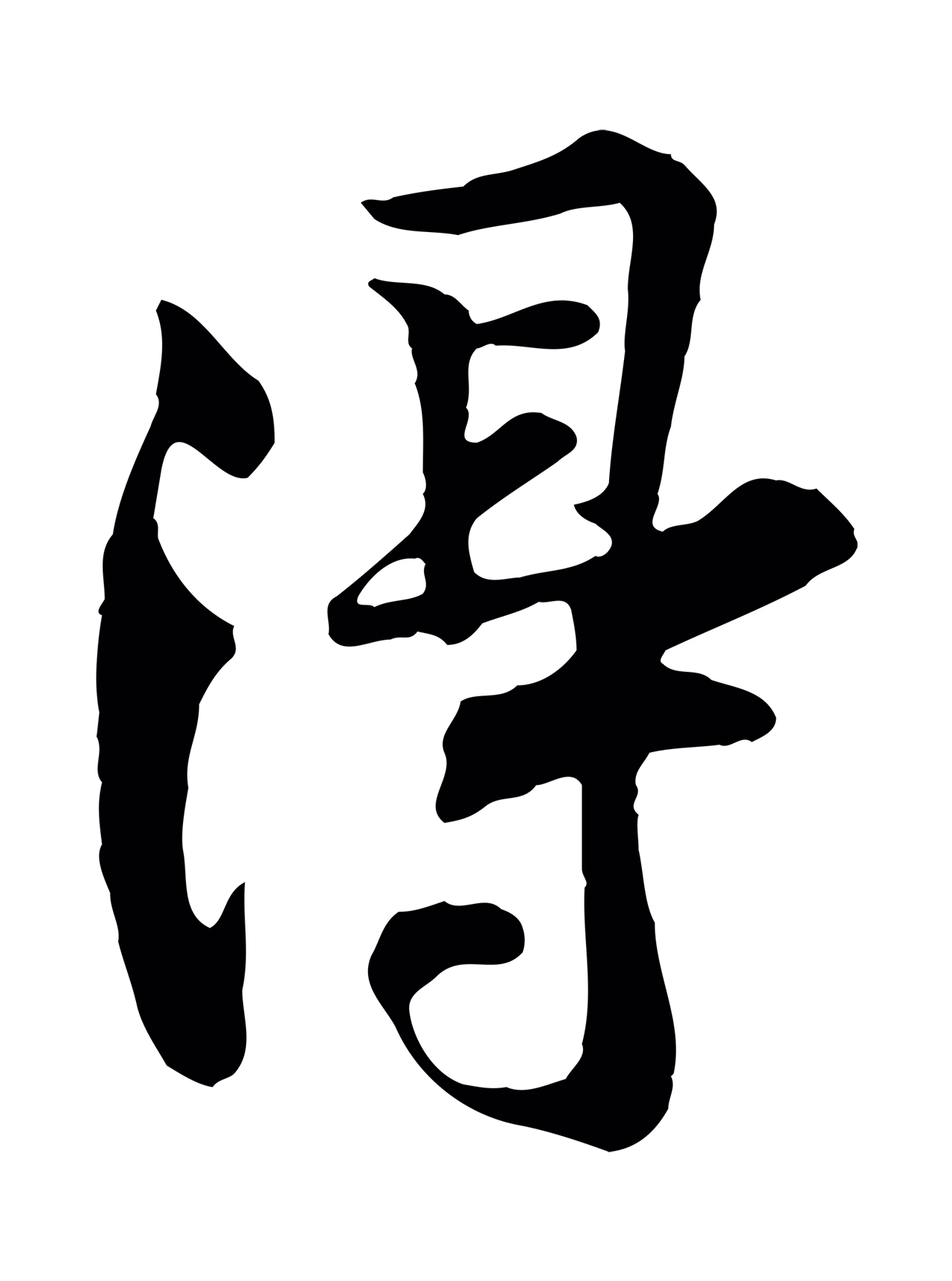 黄庭坚「得」字书法图片