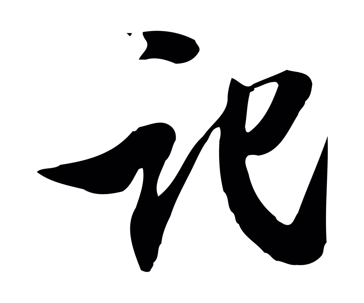 陈继儒「記」字书法图片