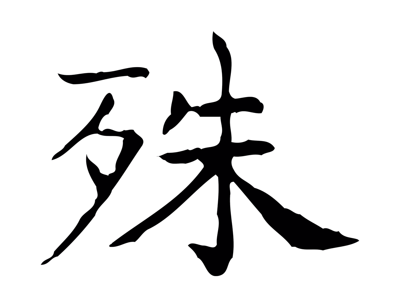 王羲之「殊」字书法图片