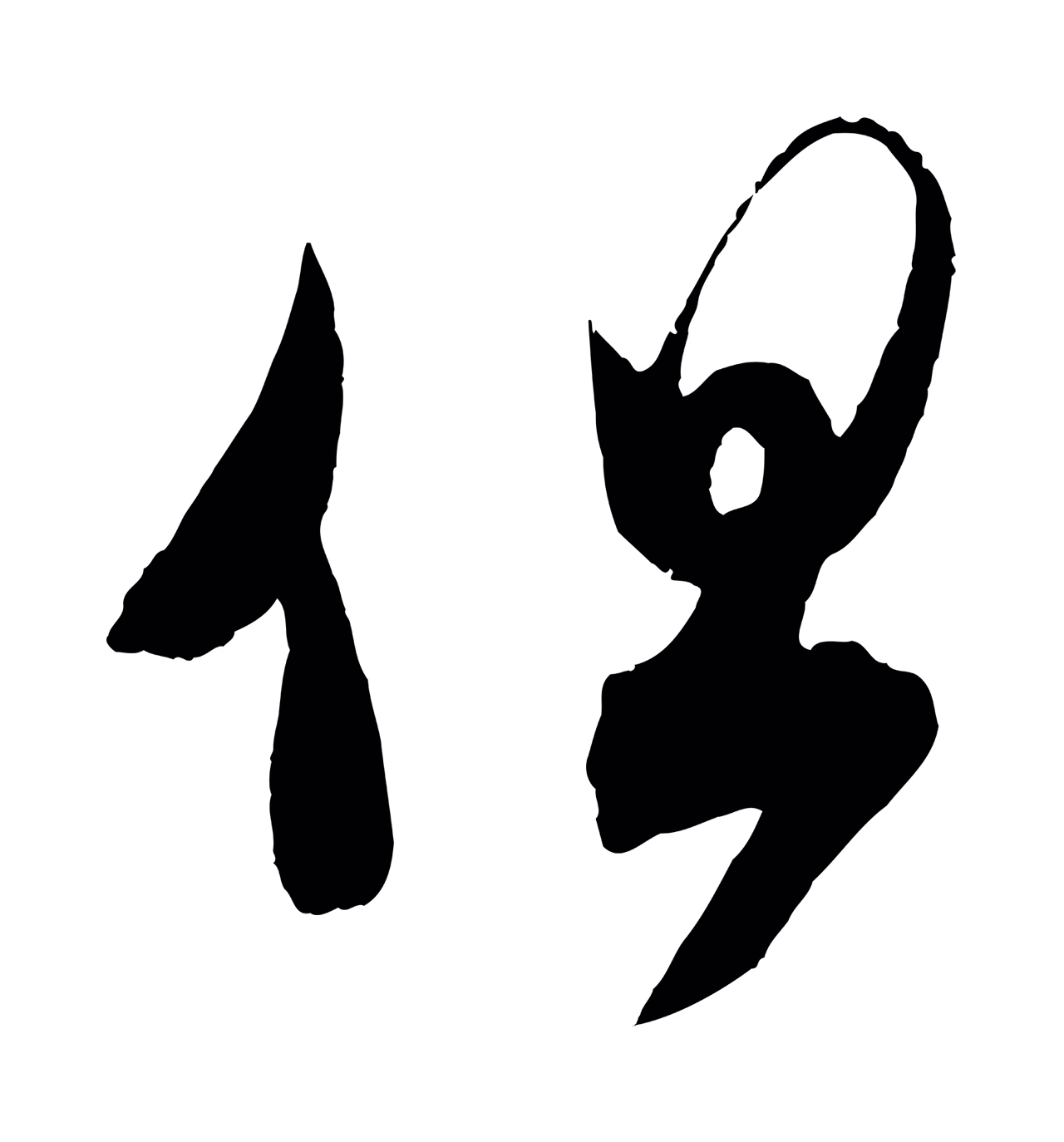 王羲之「但」字书法图片