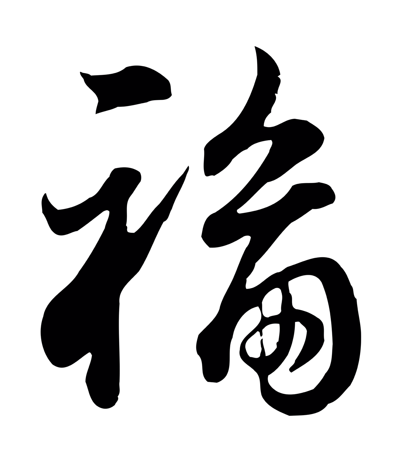 董其昌「福」字书法图片